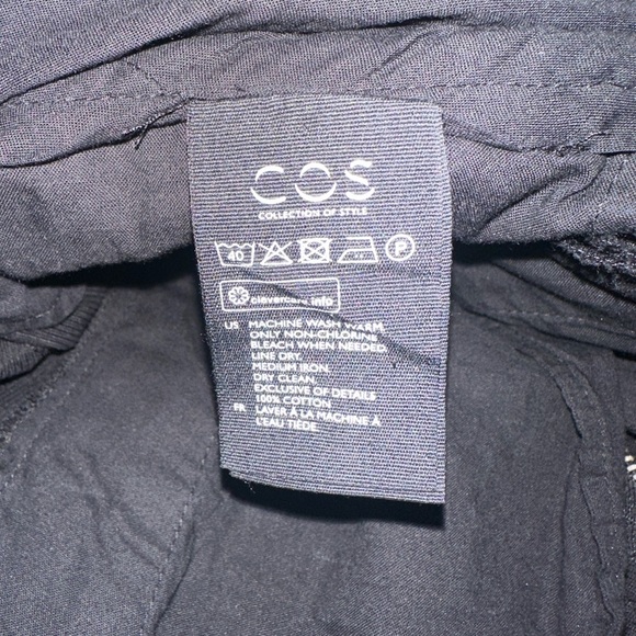 COS WIDE-LEG PANTS BLACK size 6 - Picture 12 of 15